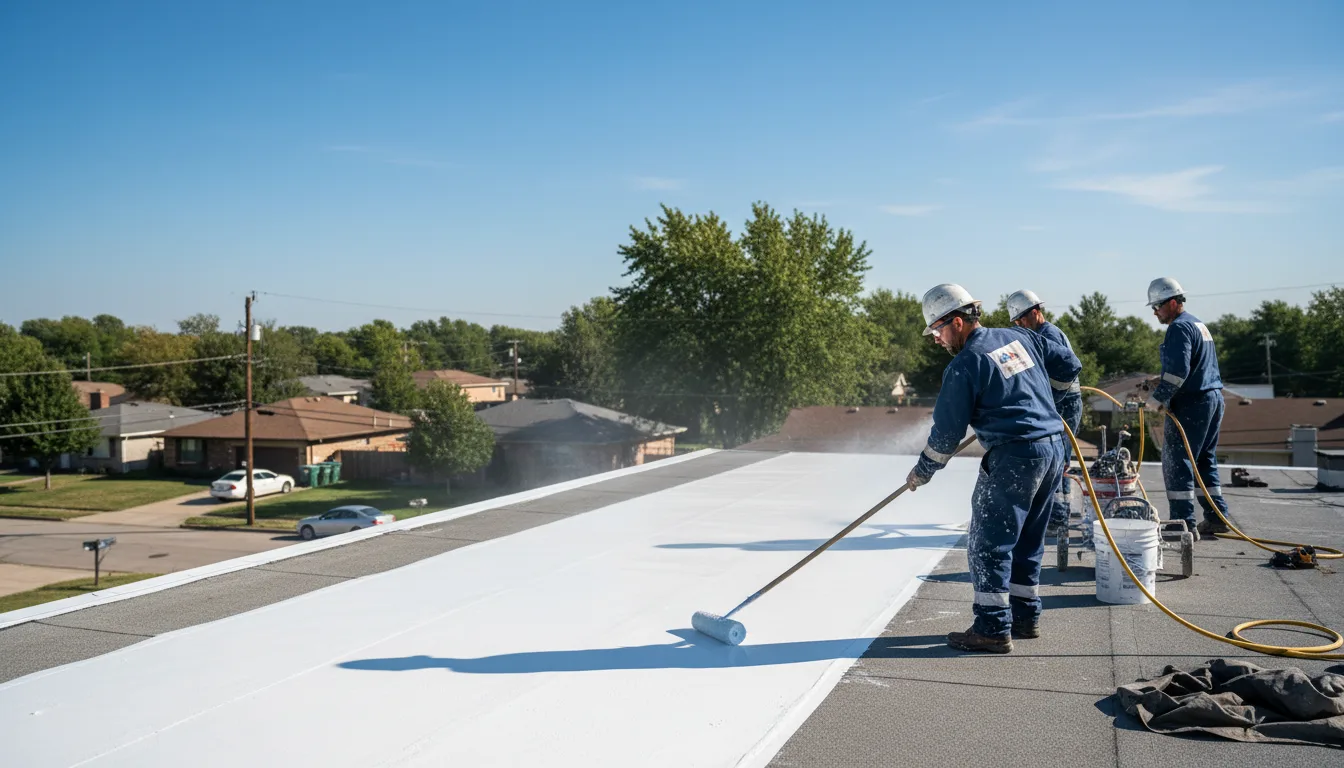 Commercial roof coating in Klondike, TX near me